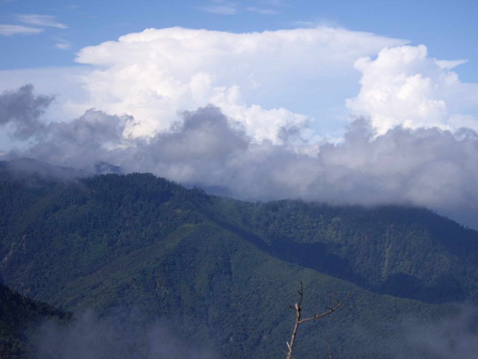 山頂的積雨雲 攝影：老山羊部落格
