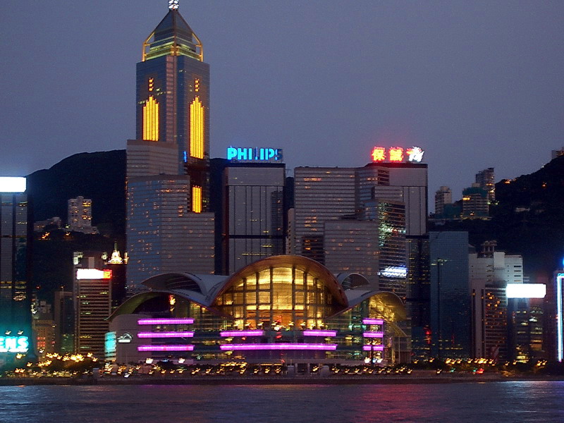 維多利亞港看對岸夜景 攝影：王世傳