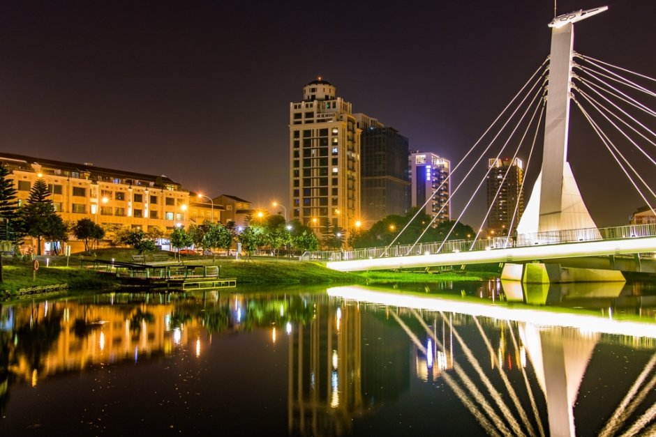 青塘園夜景 攝影：桃園市政府觀光旅遊局
