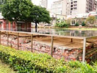「御廟所」保留了僅存的磚造台基與地下室<br/> 攝影：圖片來源_台北市政府工務局