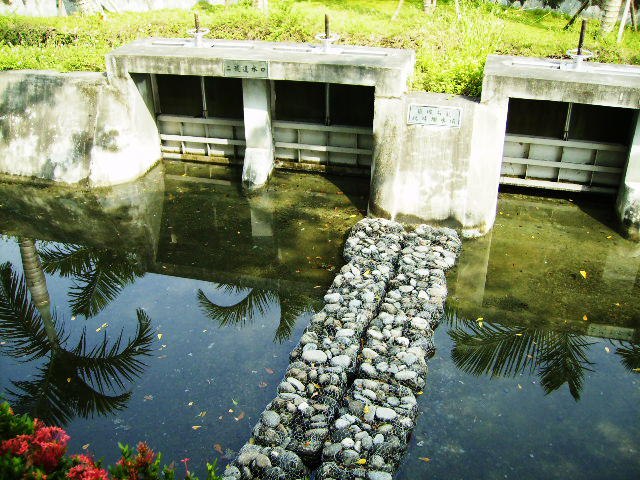 攔水設施 攝影：資料來源─台灣雲林農田水利會