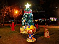 萬坪公園為每年新北歡樂耶誕城展區之一<br/> 攝影：Eva隨手拍 (資料照片)