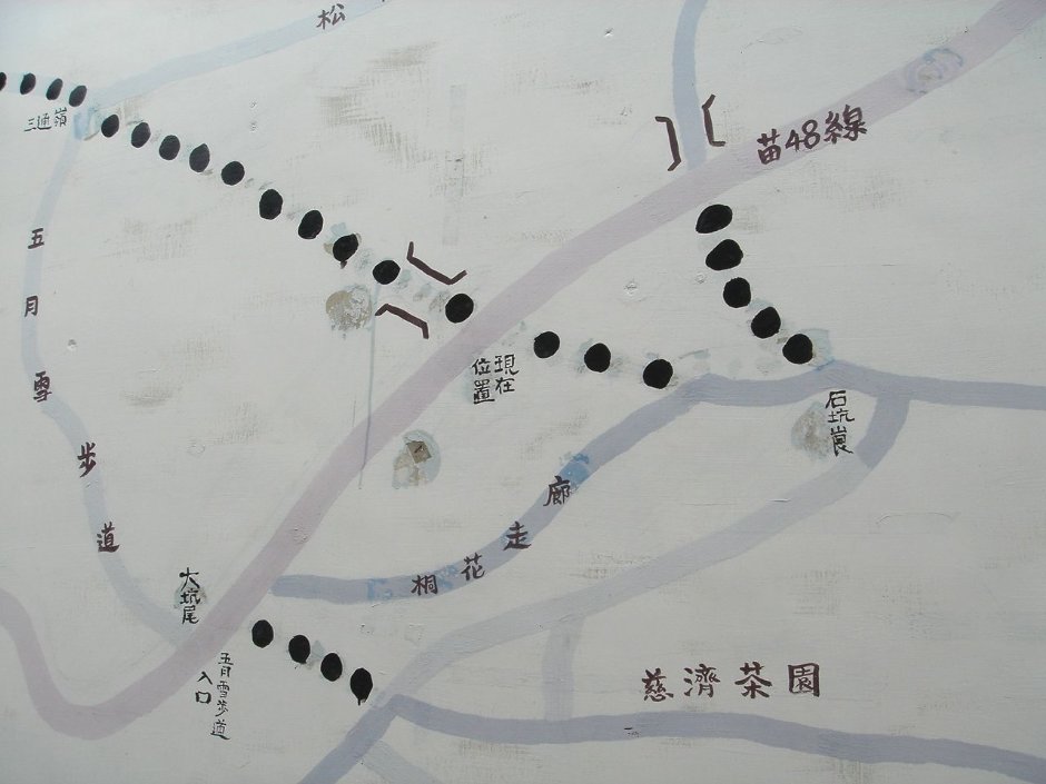 挑炭古道路線圖 攝影：陳美吟