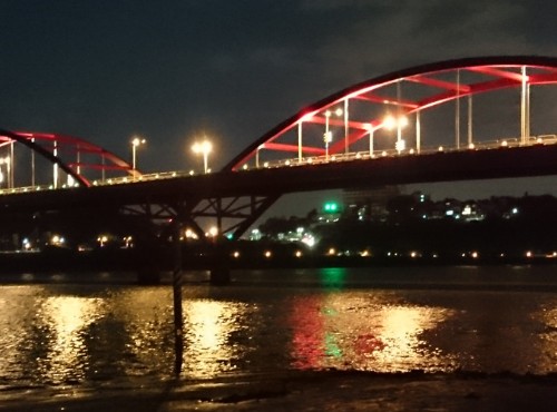 關渡橋夜景迷人/史多芬