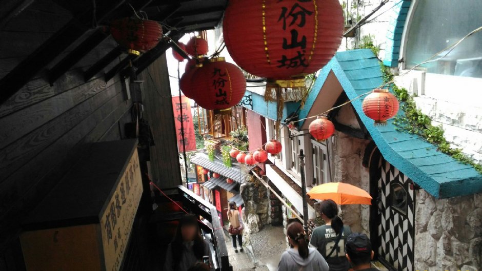 九份的茶樓、階梯讓人印象深刻/Lu